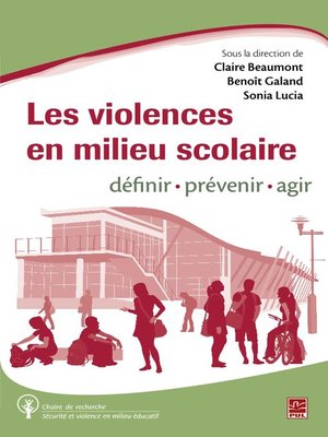 cover image of Les violences en milieu scolaire